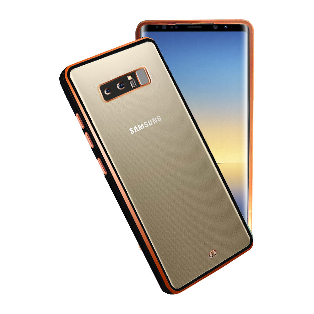 Electro Silicone Series Back cover Case For Samsung Galaxy Note 8  - Black