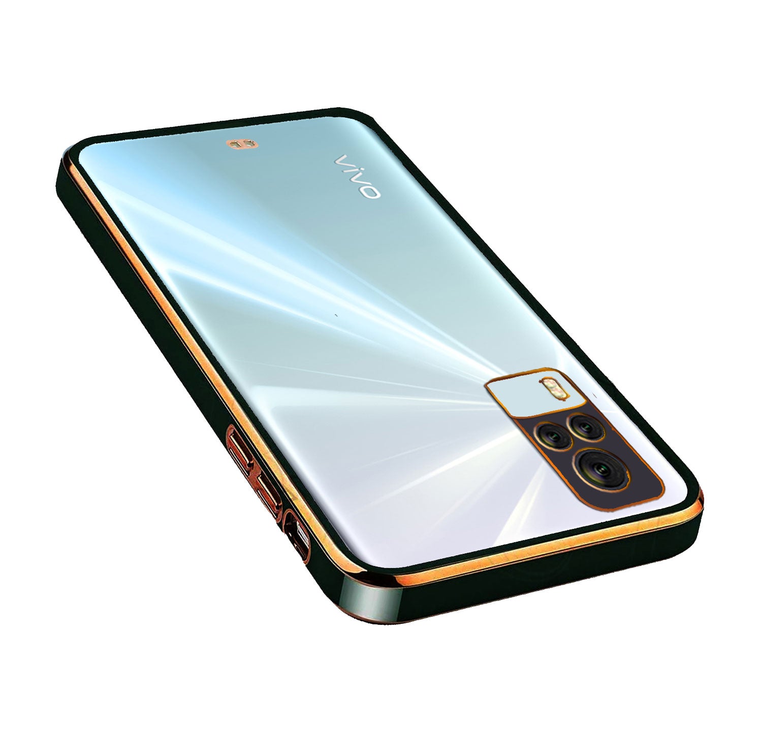 Electro Silicone Series Back cover Case For Vivo Y51 - Black