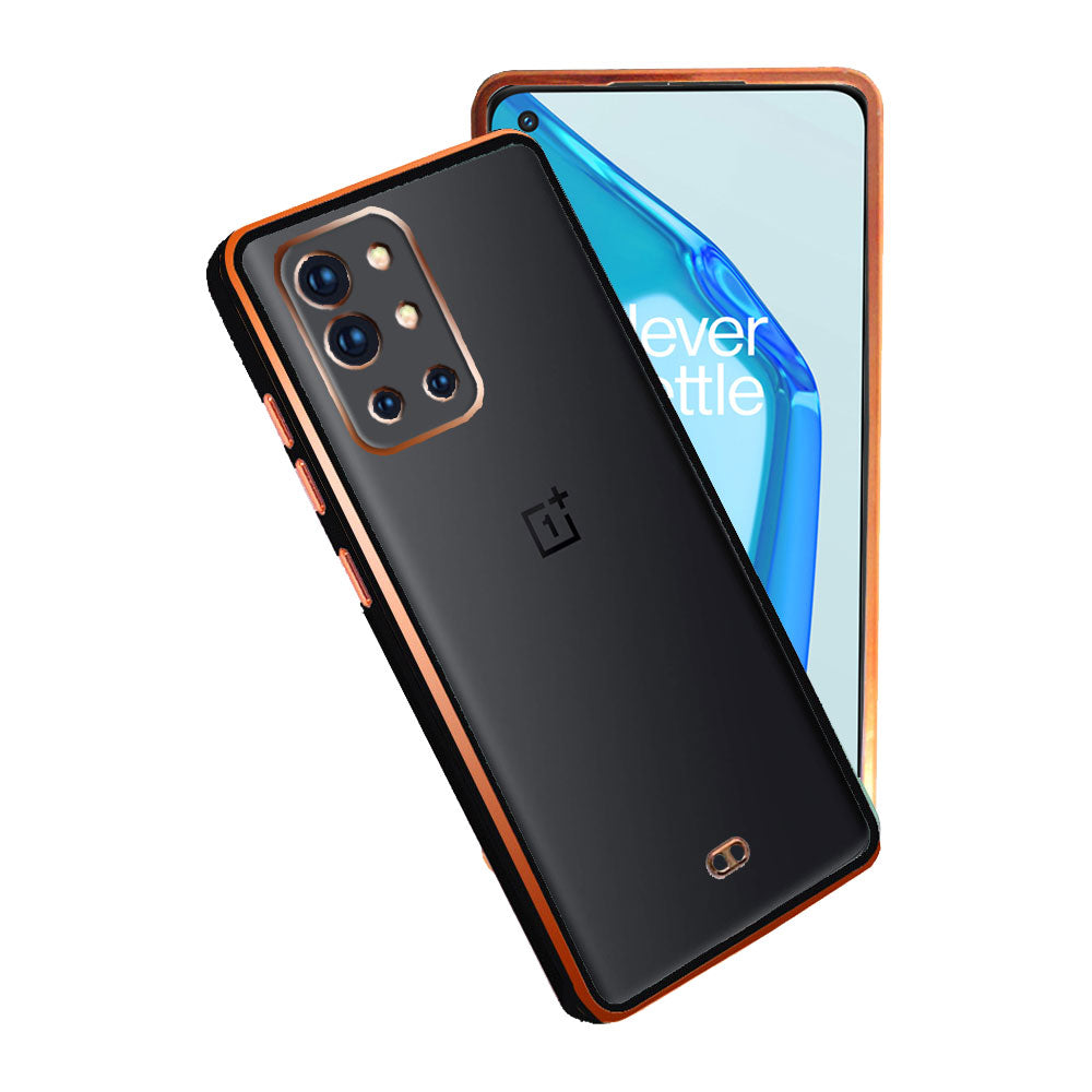 Electro Silicone Series Back cover Case For OnePlus 9r - Black