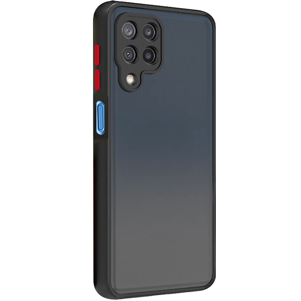 Smoke Frosted Back cover For Samsung Galaxy F62- Black