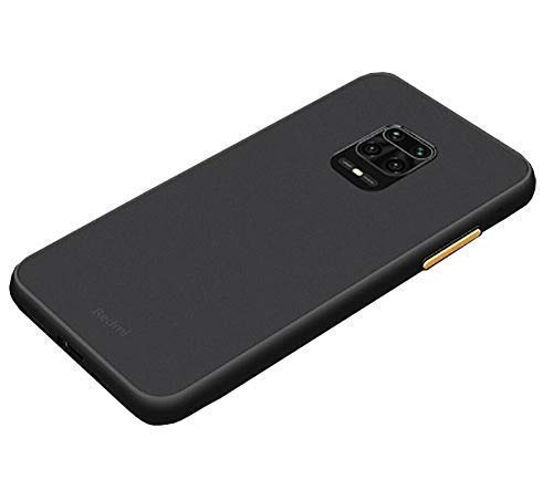 Redmi Mi Note 9 pro / Pro Max Smoke silicone Frosted Back cover Case - Black