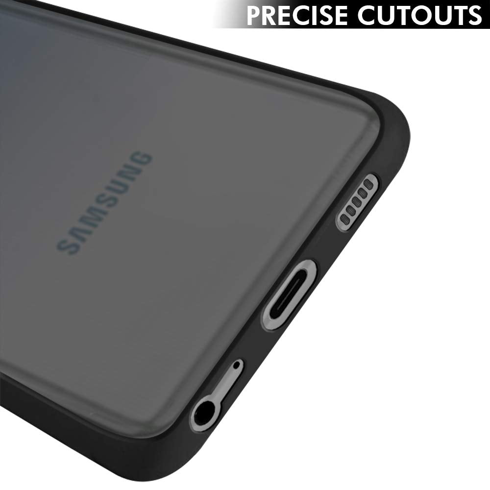 Smoke Frosted Back cover For Samsung Galaxy F62- Black