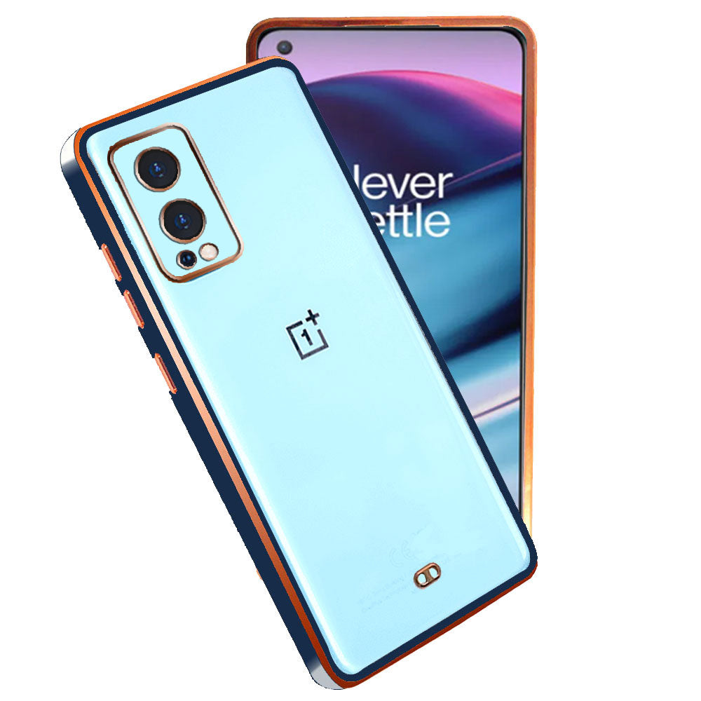 Electro Silicone Series Back cover Case For  OnePlus Nord 2 5G - Blue