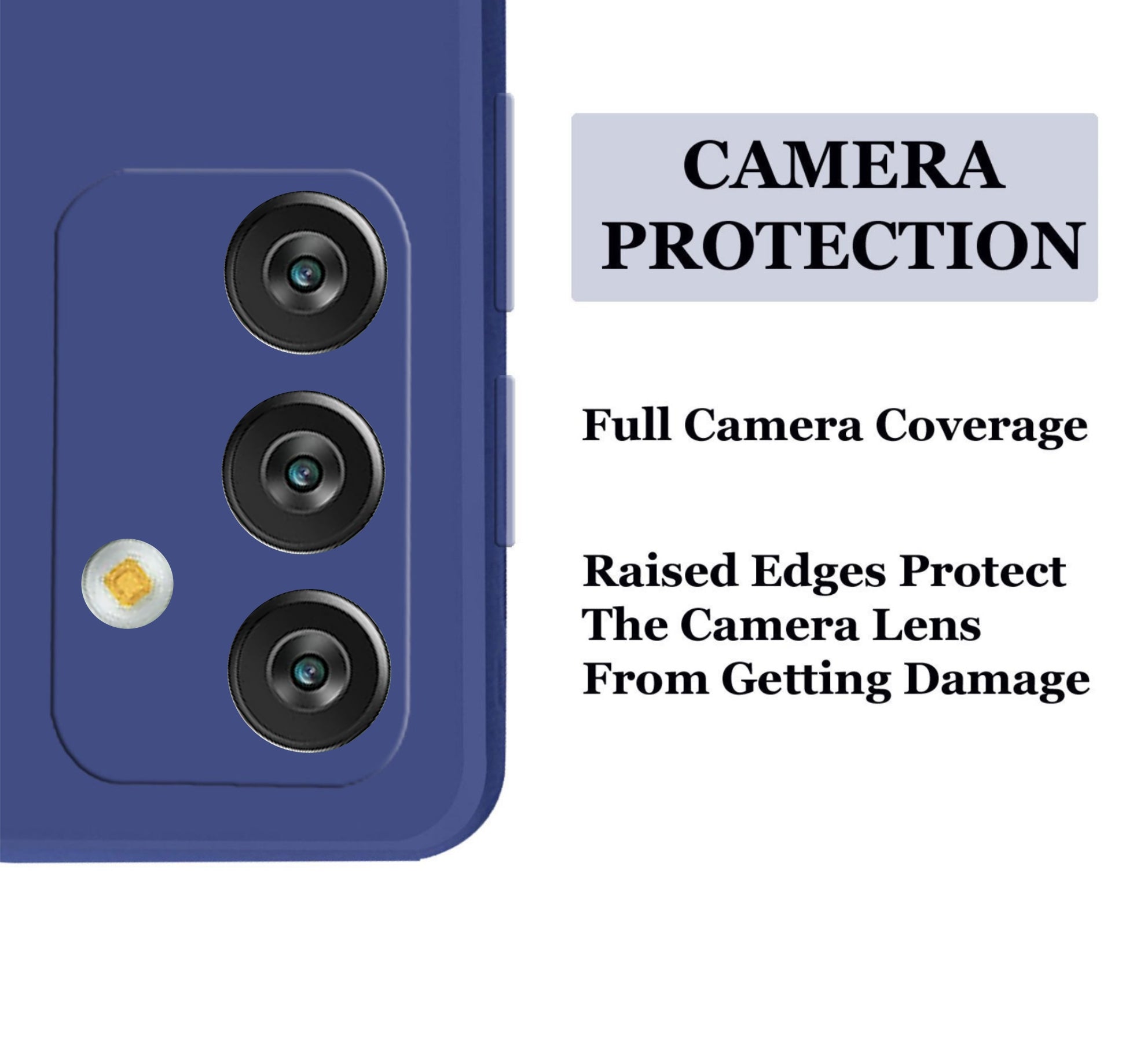 Samsung Galaxy M13 4G Liquid Silicone Back Cover Case With TPU & Matte Finish - Blue
