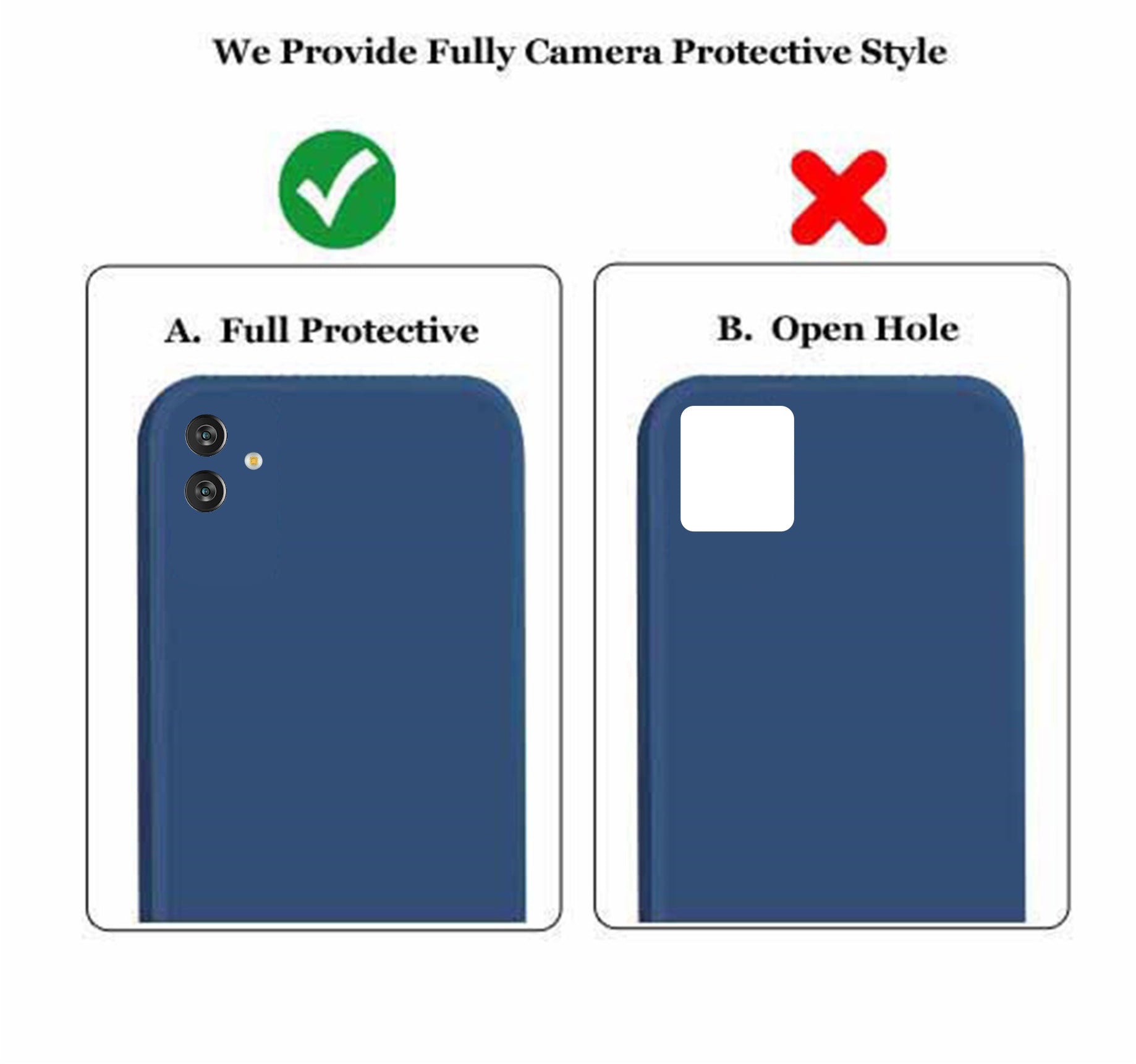 Samsung Galaxy M13 5G Liquid Silicone Back Cover Case With TPU & Matte Finish - Blue