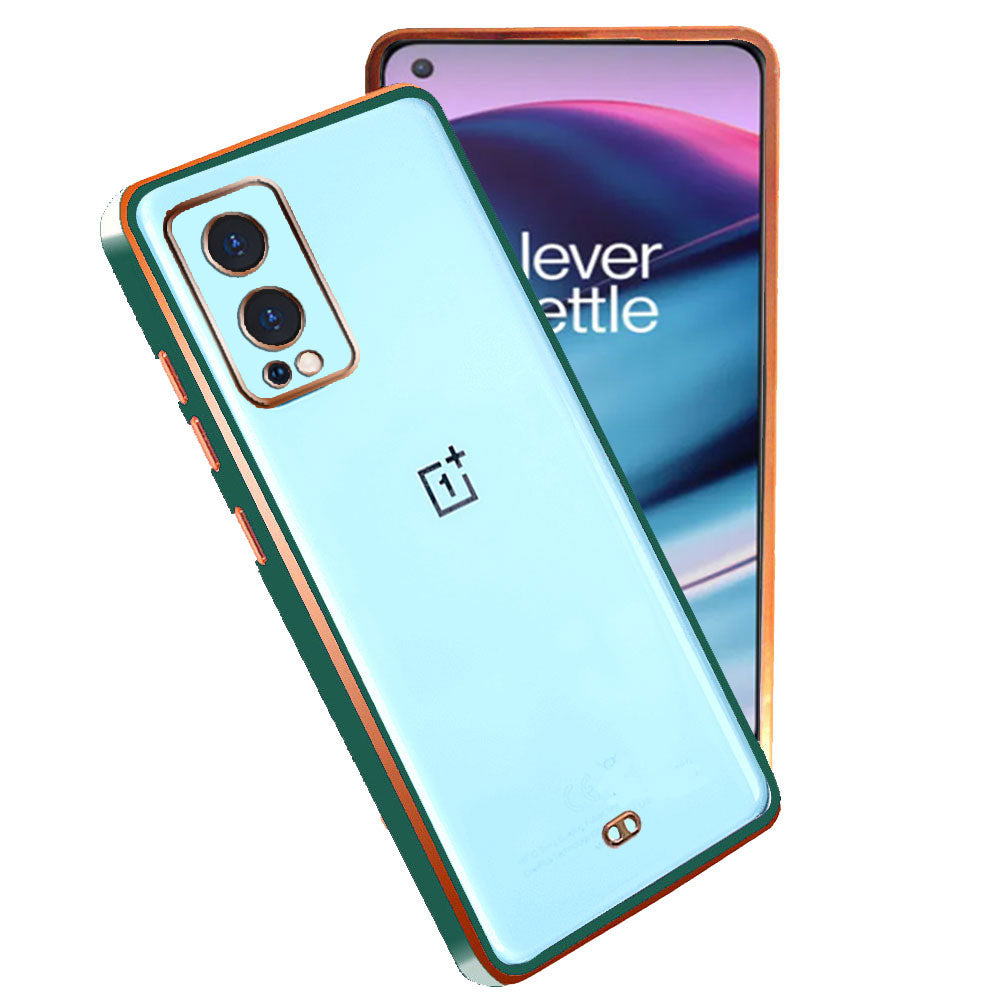 Electro Silicone Series Back cover Case For OnePlus Nord 2 5G - Green