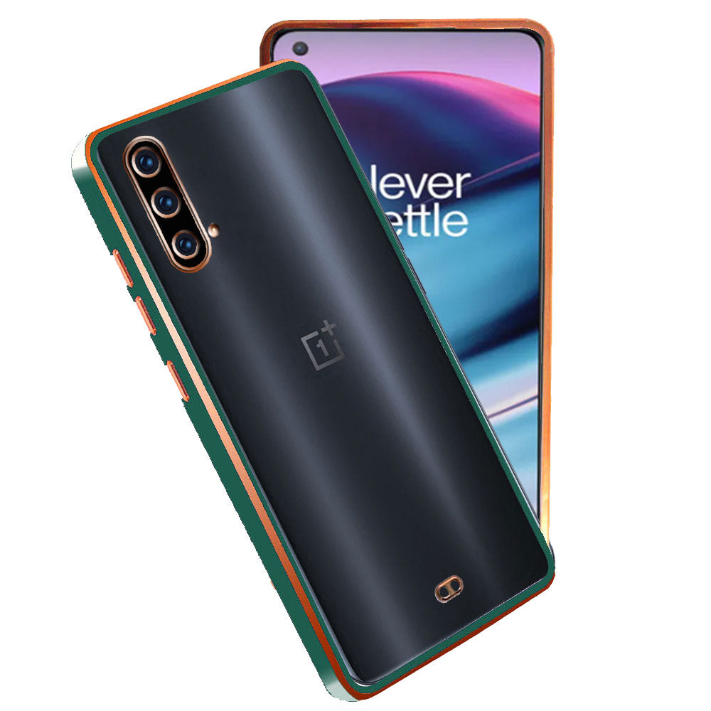 Electro Silicone Series Back cover Case For OnePlus Nord CE 5G - Green