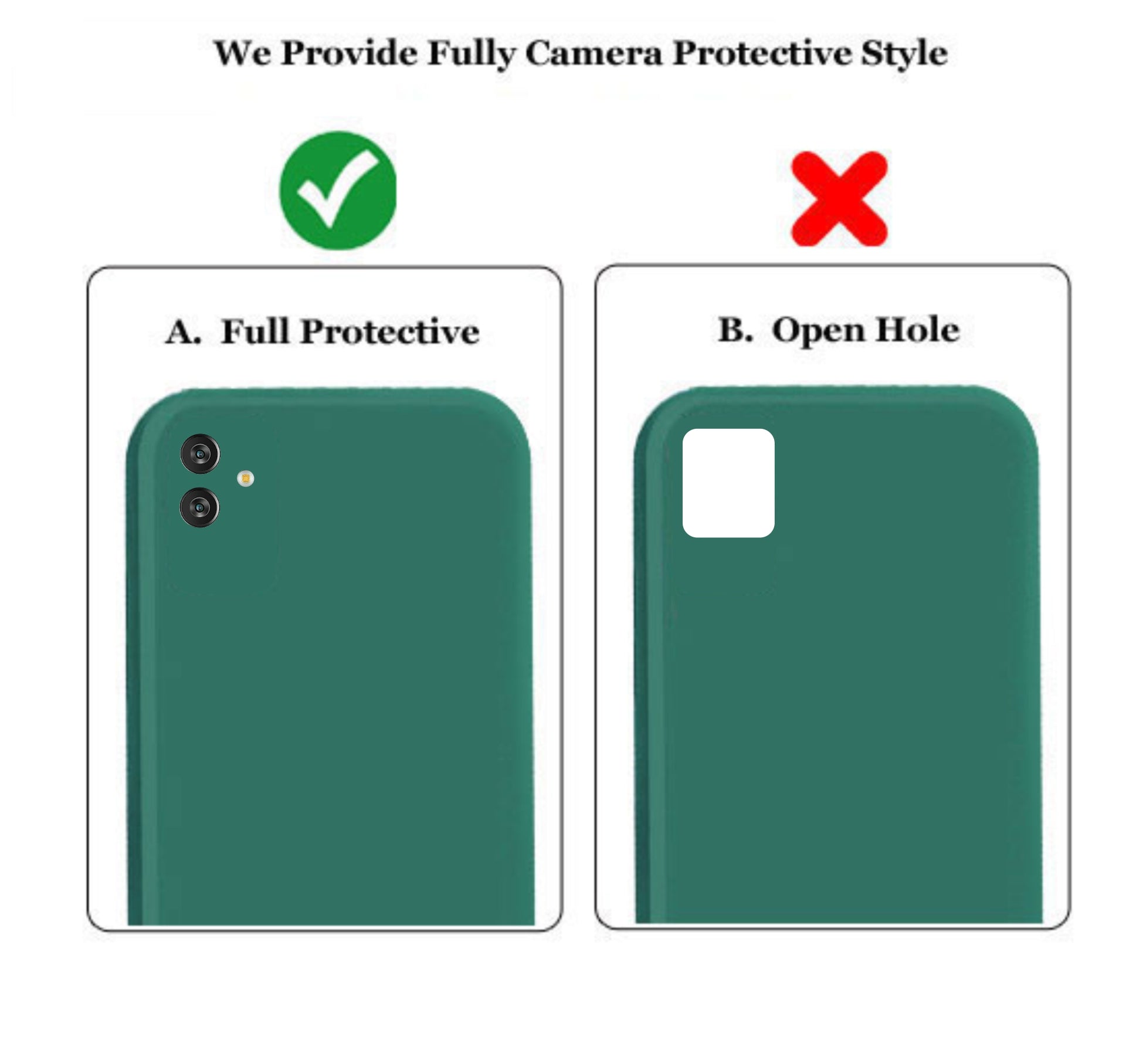 Samsung Galaxy M13 5G Liquid Silicone Back Cover Case With TPU & Matte Finish - Green