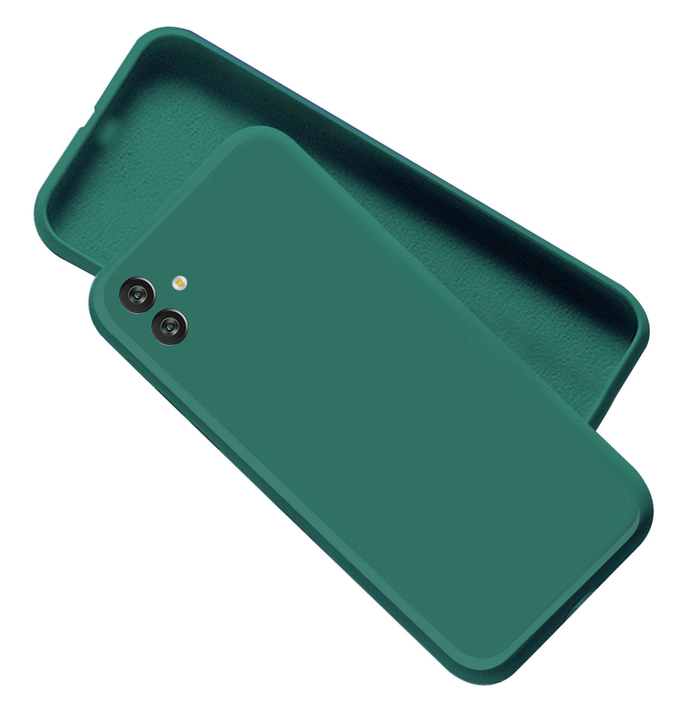 Samsung Galaxy M13 5G Liquid Silicone Back Cover Case With TPU & Matte Finish - Green