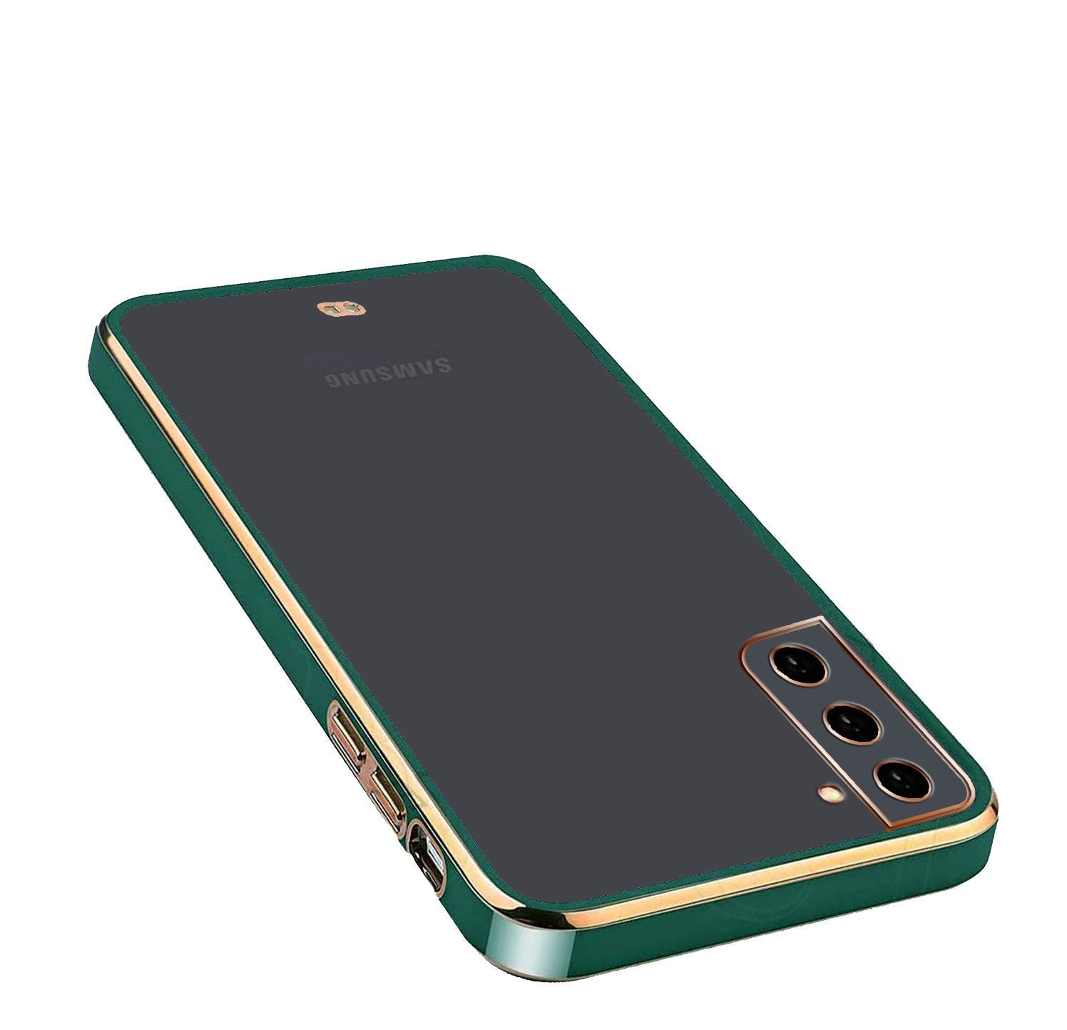 Electro Silicone Series Back cover Case For Samsung Galaxy S21 Plus - Green