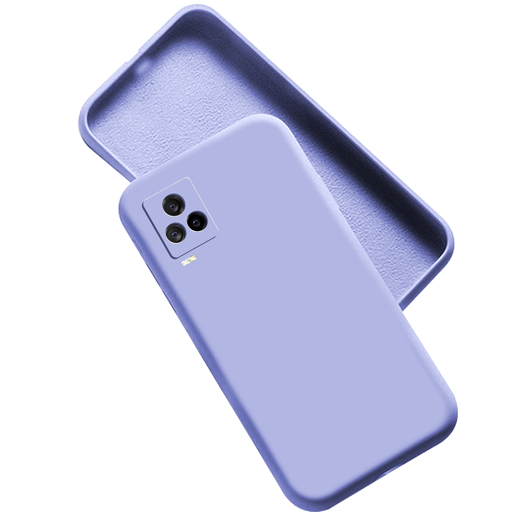 iQOO 7 Legend 5G Liquid Silicone Back Cover Case With TPU & Matte Finish - Purple