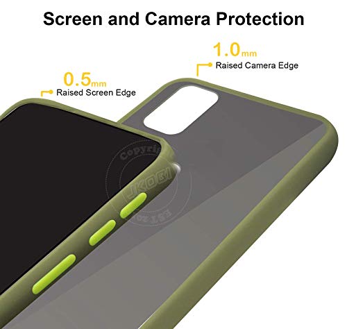 Samsung M51 Smoke  silicone Frosted Back cover case - Green