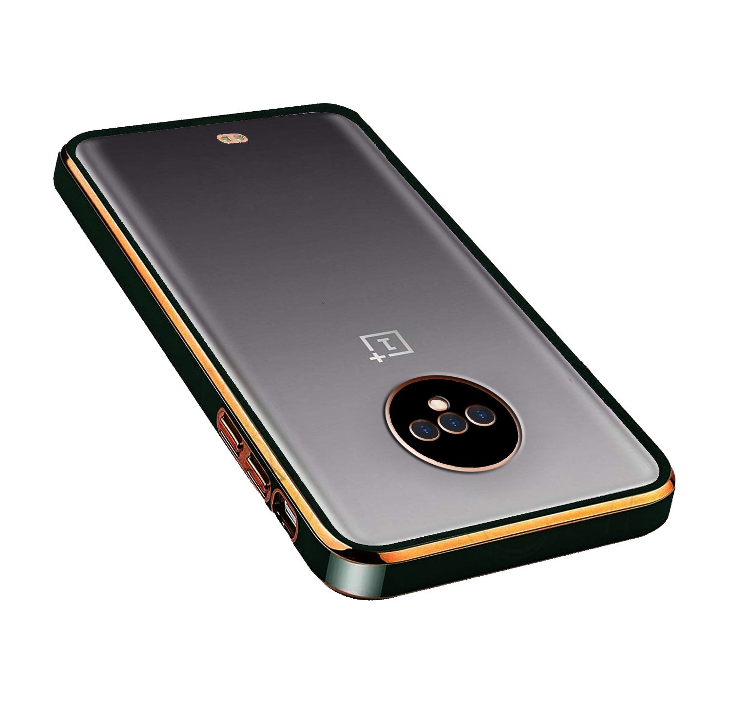 Electro Silicone Series Back cover Case For OnePlus 7T - Black