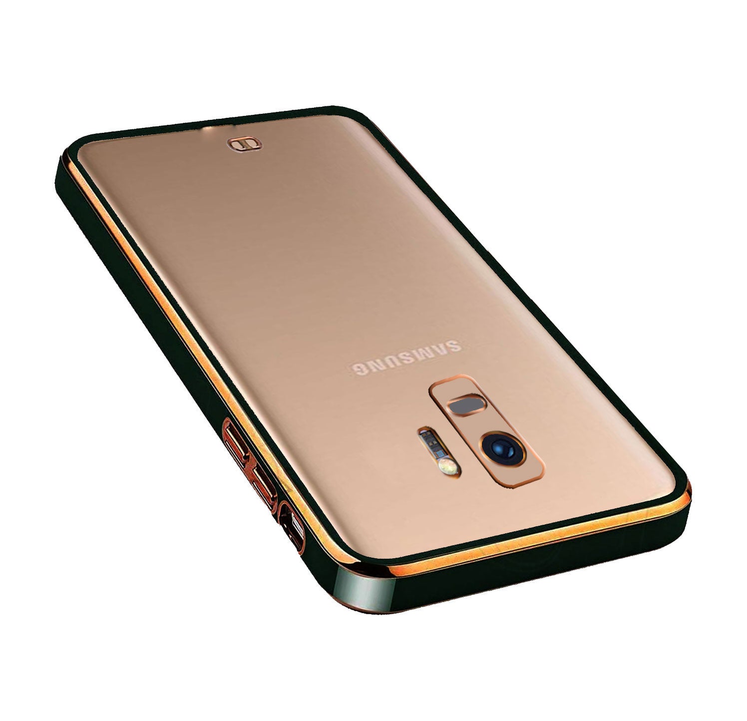 Electro Silicone Series Back cover Case For Samsung Galaxy S9  - Black
