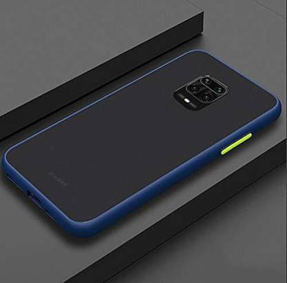 Redmi Mi Note 9 pro / Pro Max Smoke silicone Frosted Back cover Case - Blue