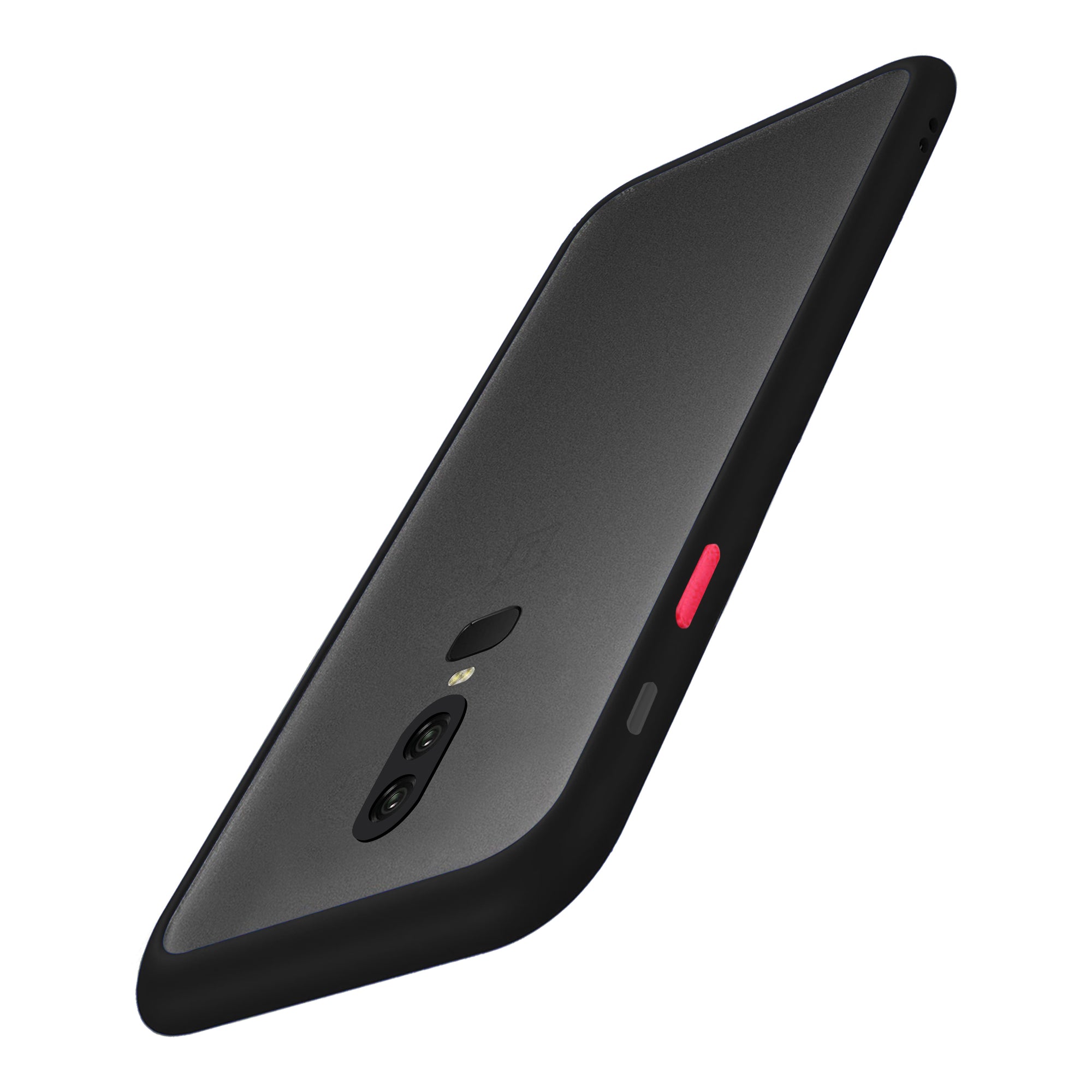 OnePlus 6 Smoke Frosted Back Cover case - Black