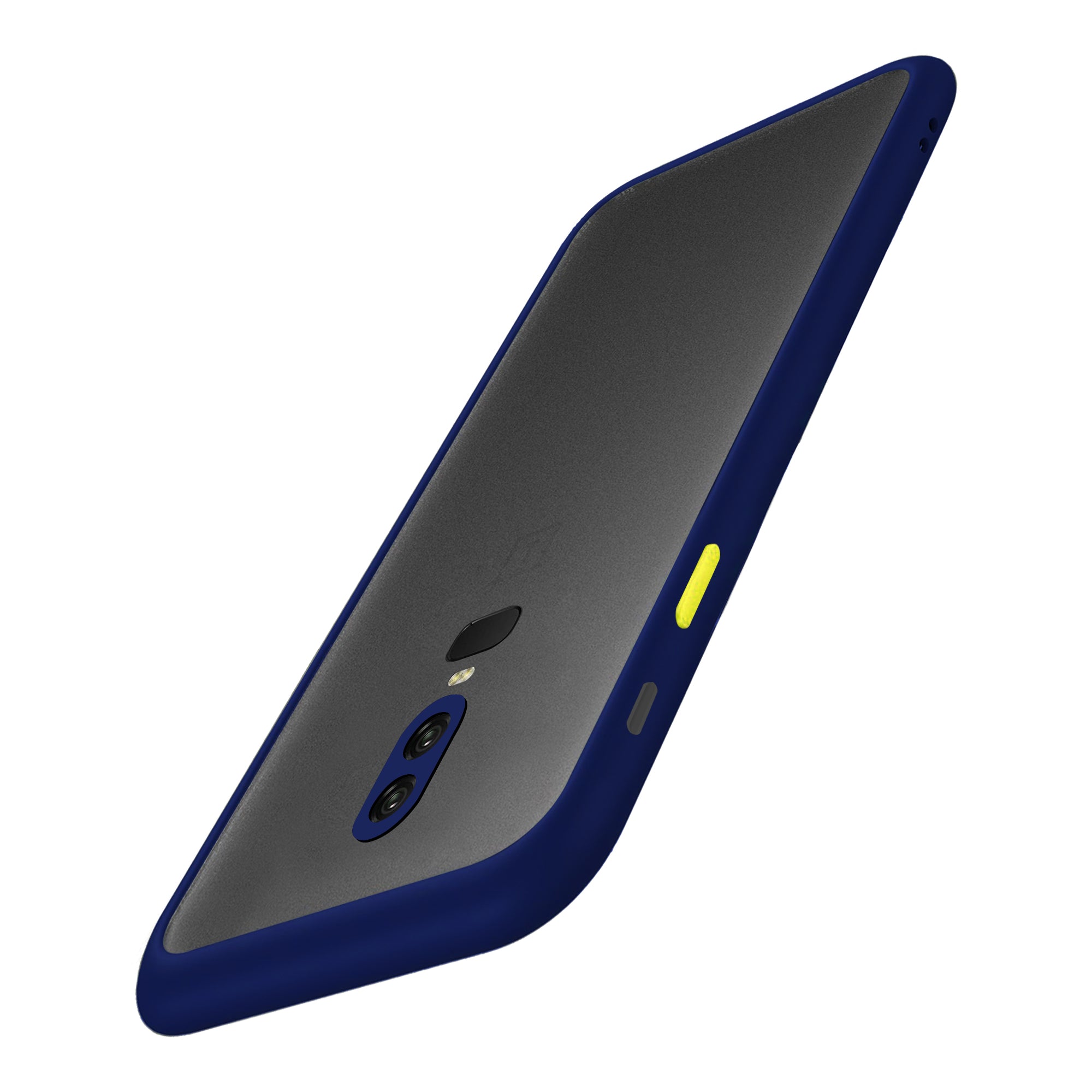 Oneplus 6 Smoke  silicone Frosted Back cover case - Blue
