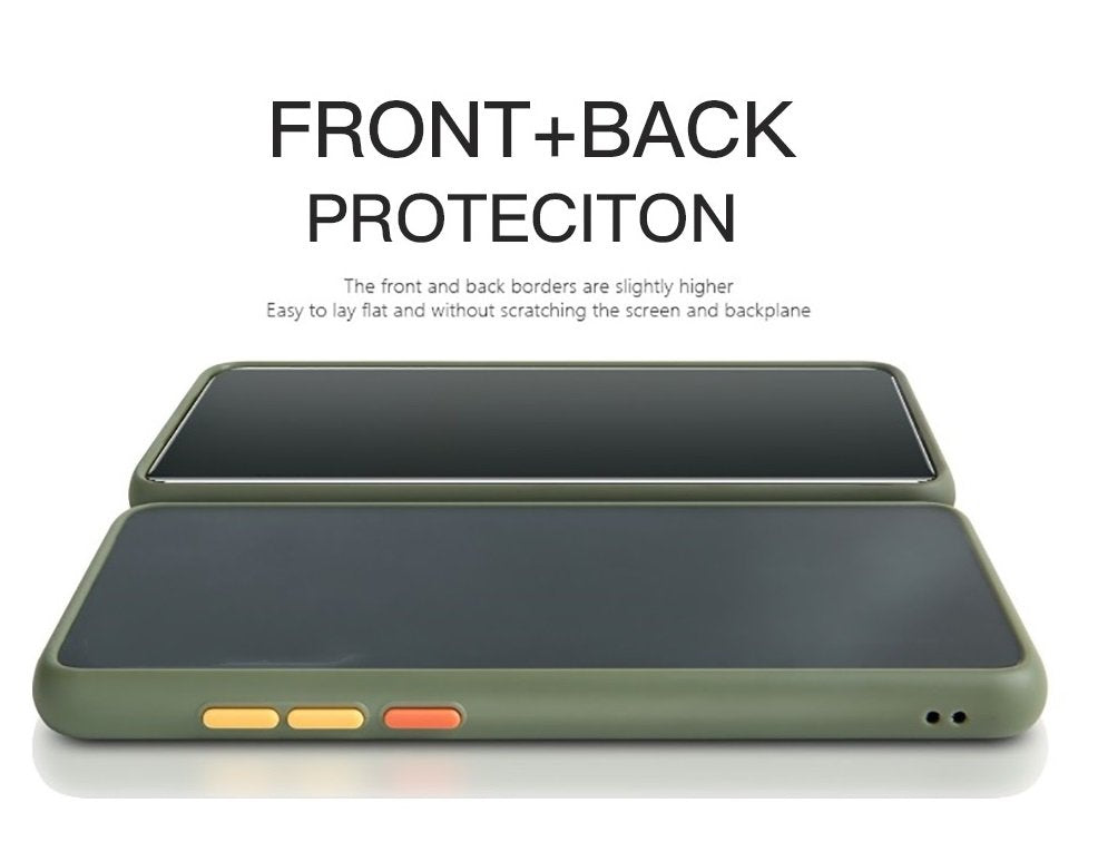 Smoke Frosted Back cover For Redmi Note 7 pro - Green