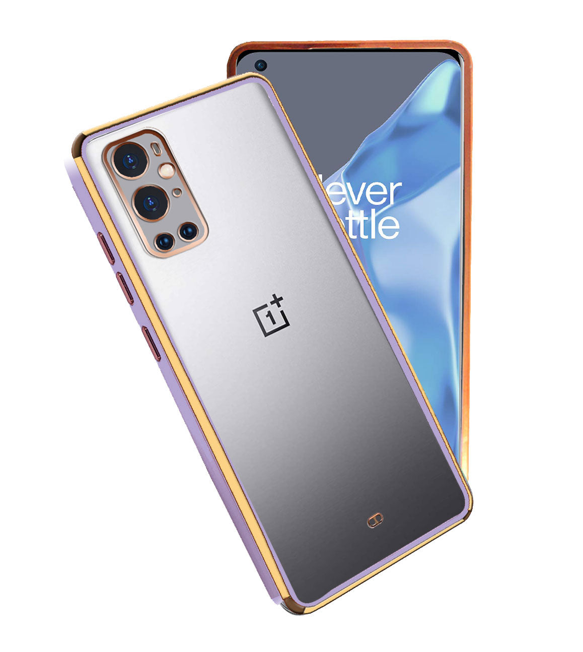 Electro Silicone Series Back cover Case For OnePlus 9 Pro - Purple
