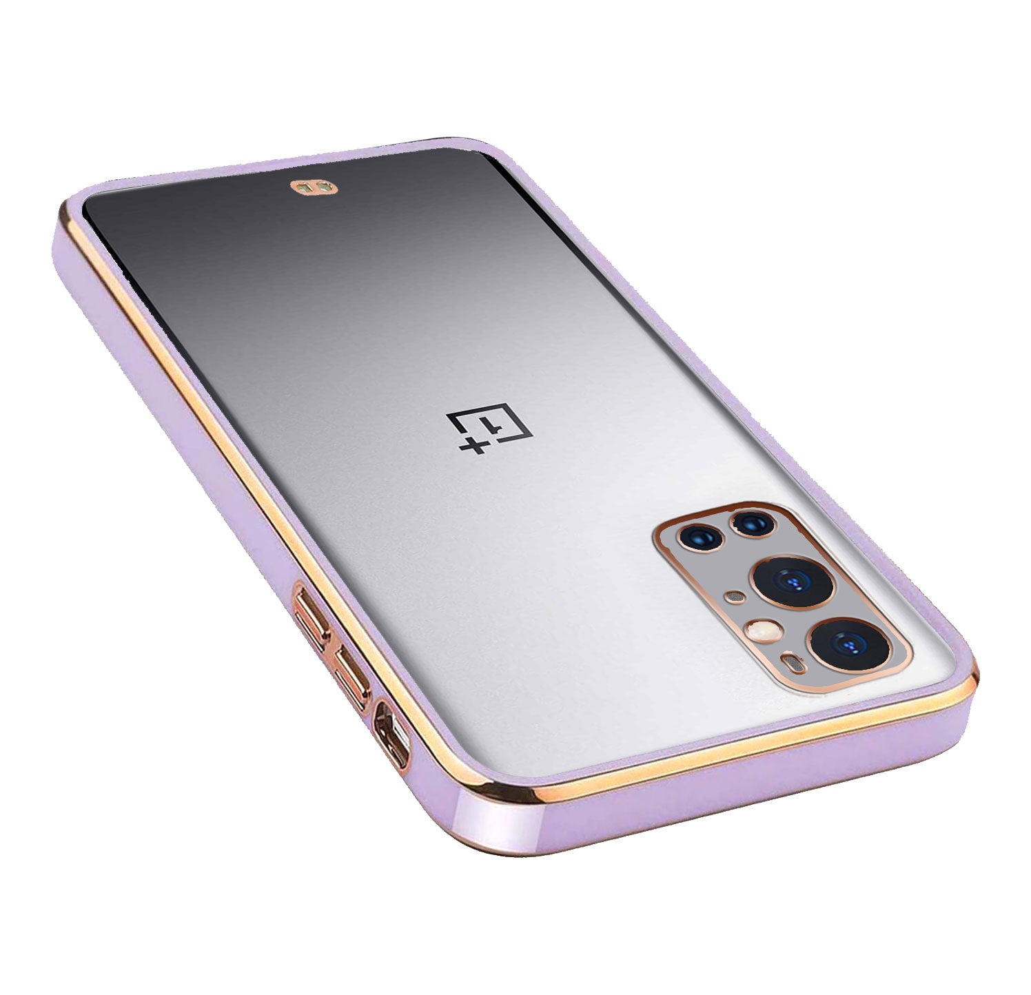 Electro Silicone Series Back cover Case For OnePlus 9 Pro - Purple