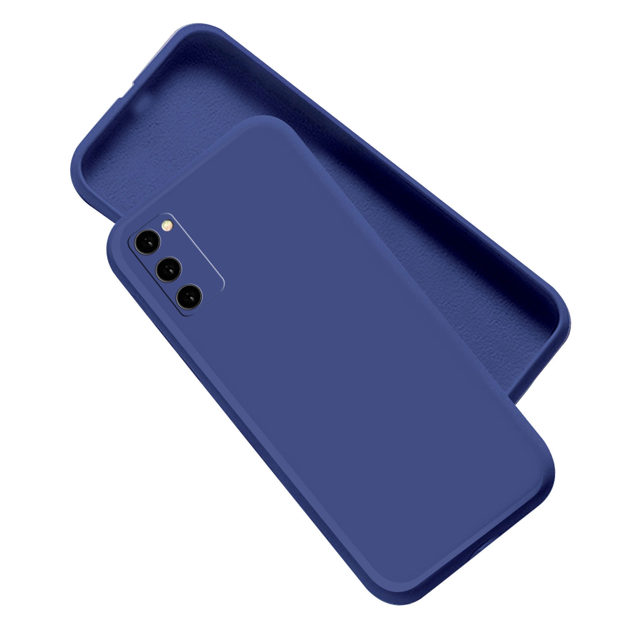 Liquid TPU Silicone Matte Back Cover Case For Samsung Galaxy S20 Fe - Blue