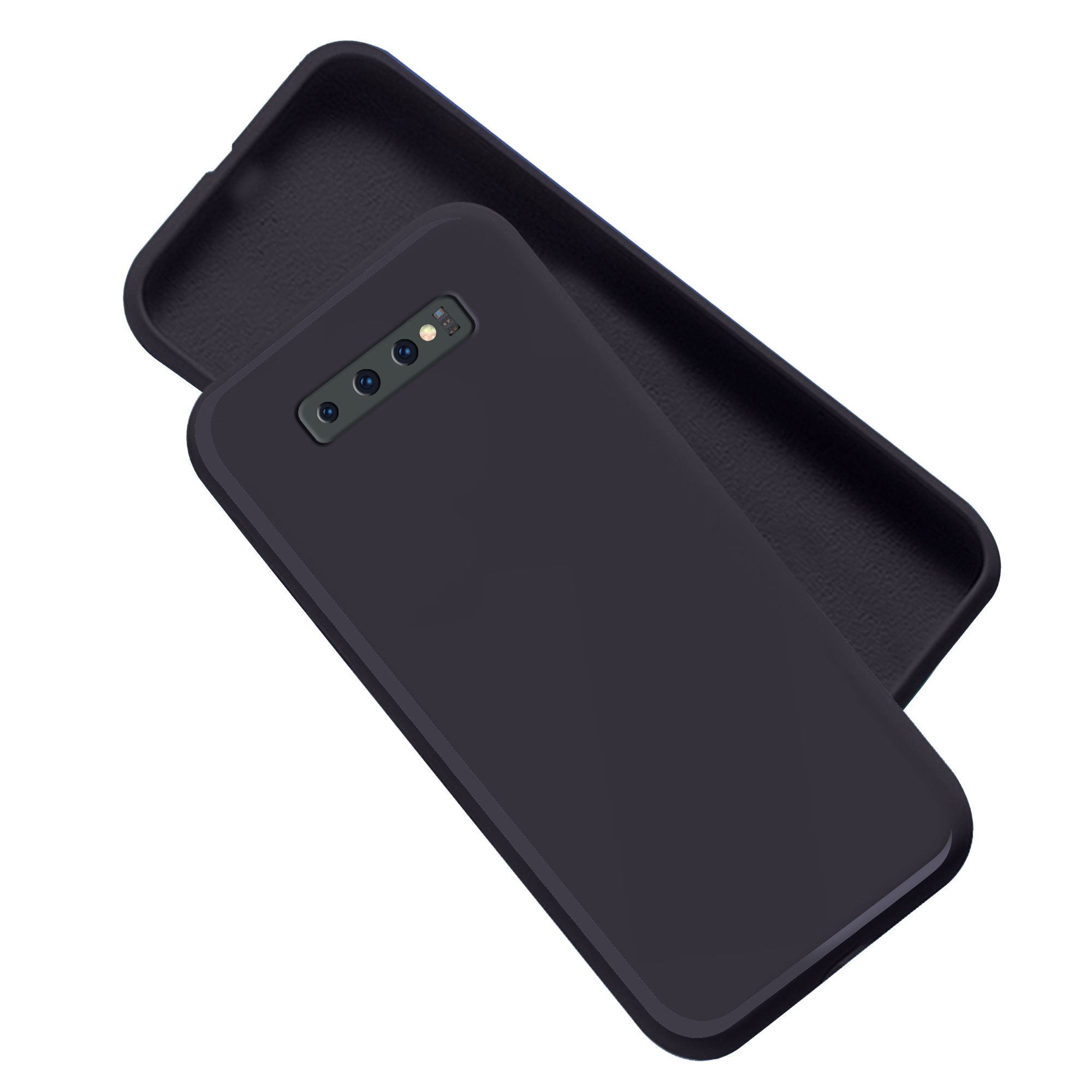 Samsung Note 8 Liquid Silicone Back Cover Case With TPU & Matte Finish - Black