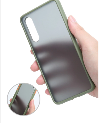 Smoke Frosted Back cover For Redmi Note 7 pro - Green