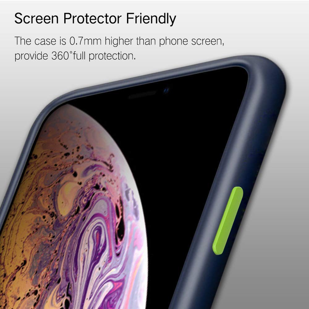 Artistque Frosted Smoke Translucent Shock Proof Smooth Rubberized Matte Hard Back Case Cover for OnePlus 9 Pro - Blue