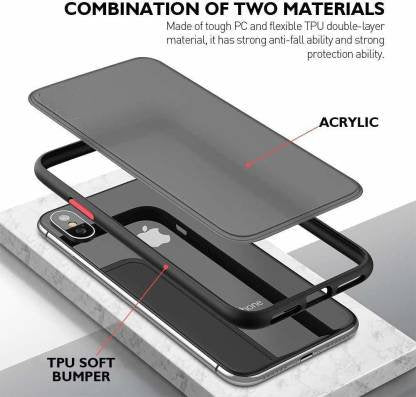 OnePlus 9 Pro Frosted Smoke Series Translucent Back Case Cover case- Black