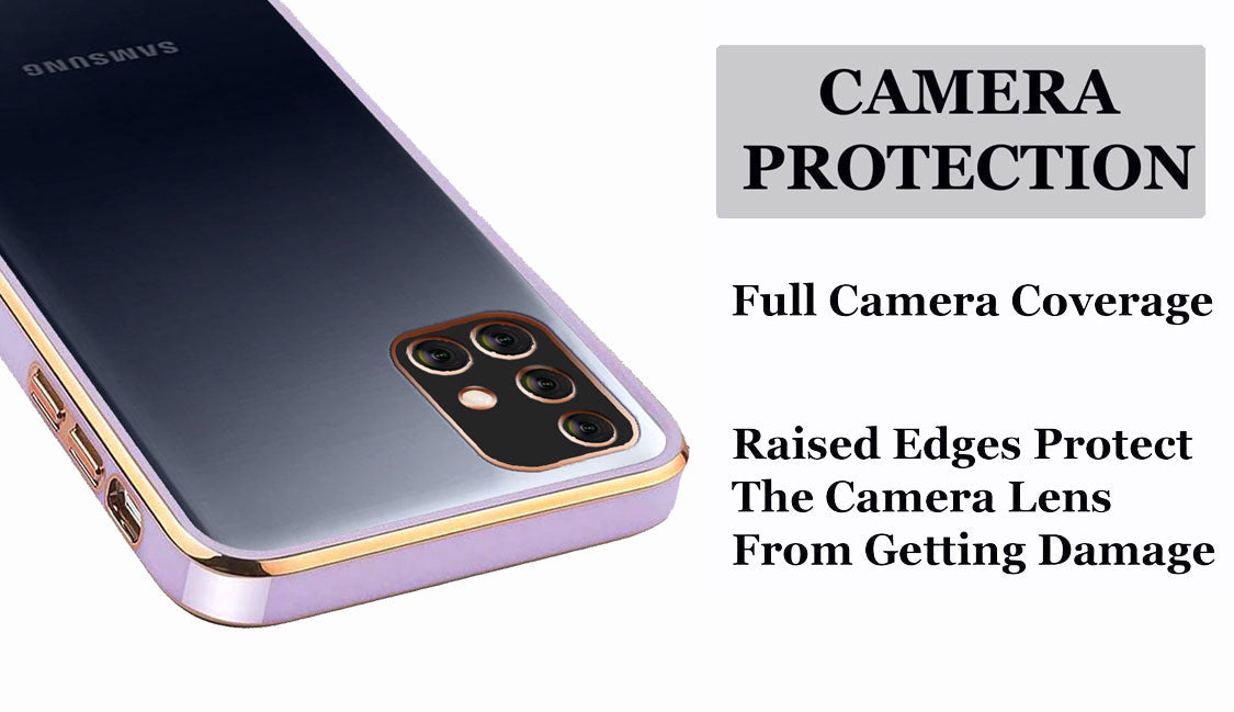 Electro Silicone Series Back cover Case For Samsung Galaxy M51- Purple