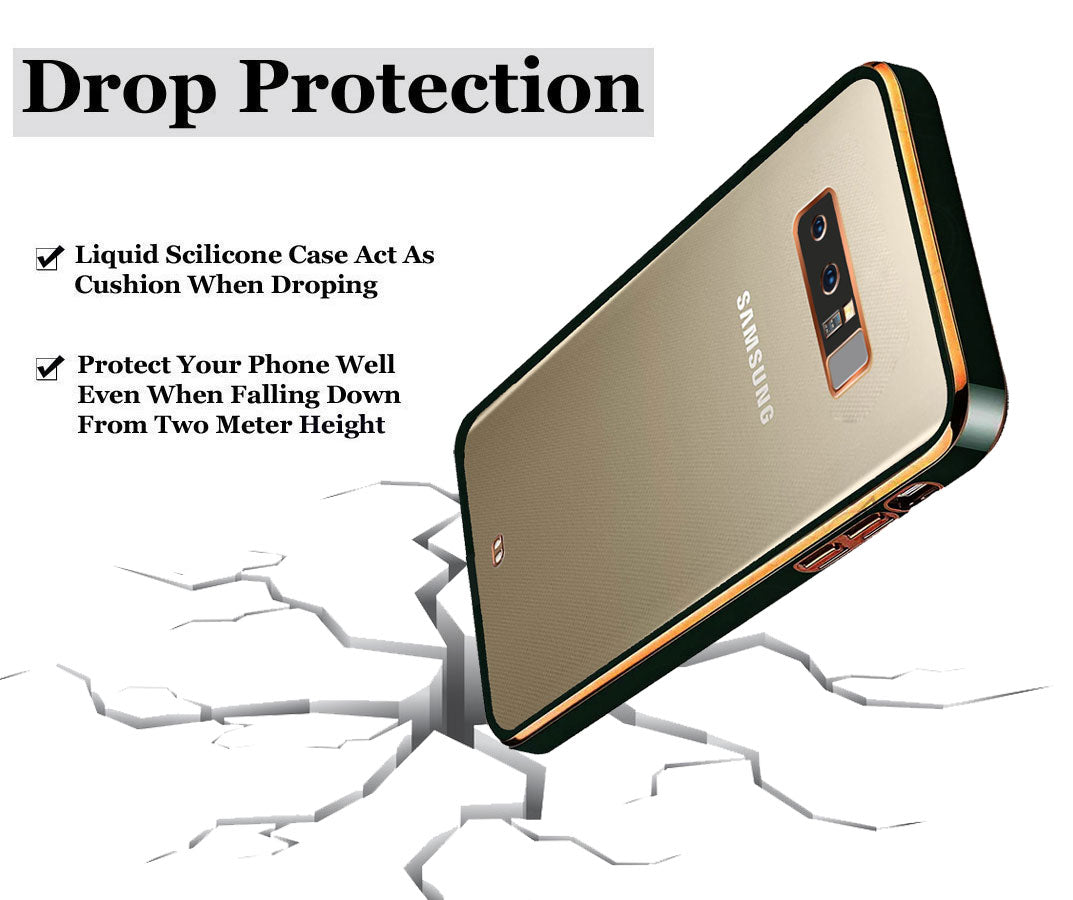 Electro Silicone Series Back cover Case For Samsung Galaxy Note 9 - Black