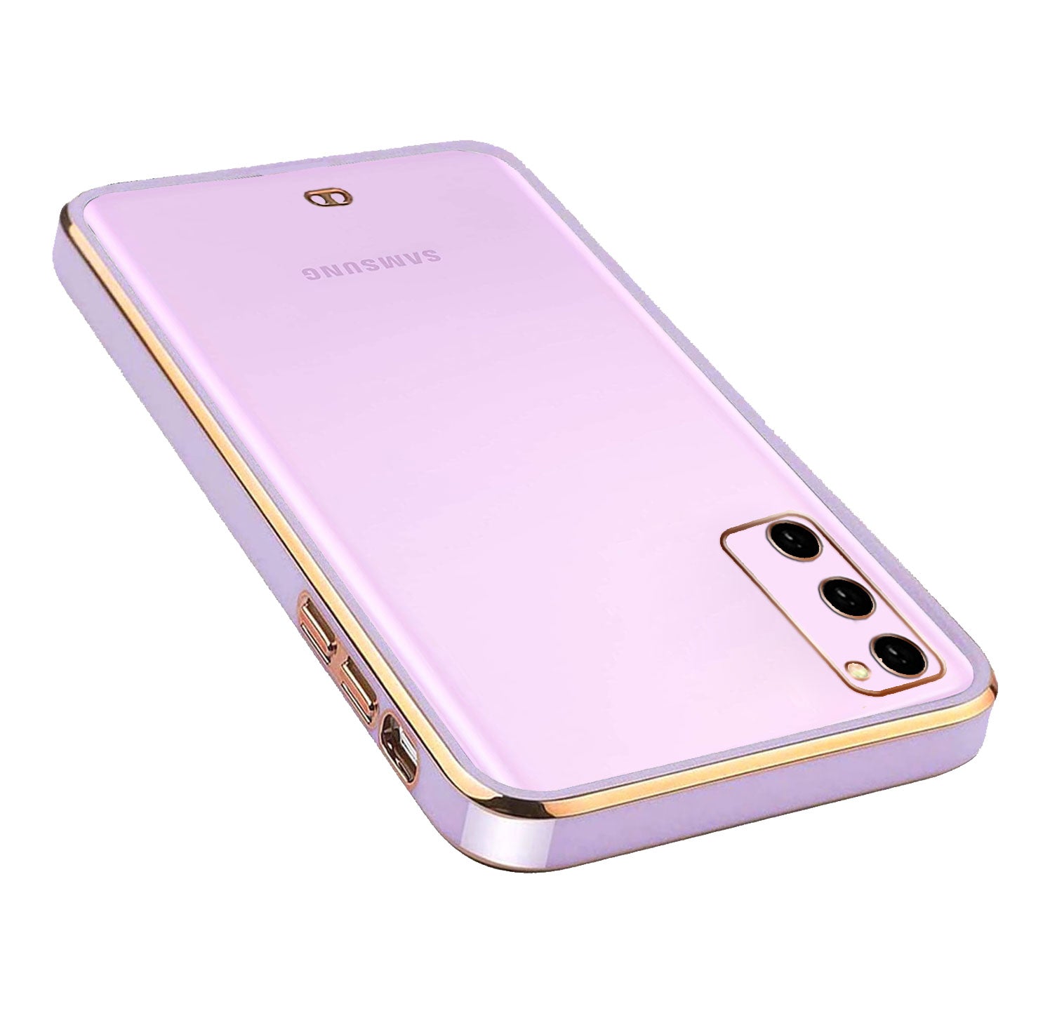 Electro Silicone Series Back cover Case For Samsung  Galaxy S20 FE - Purple