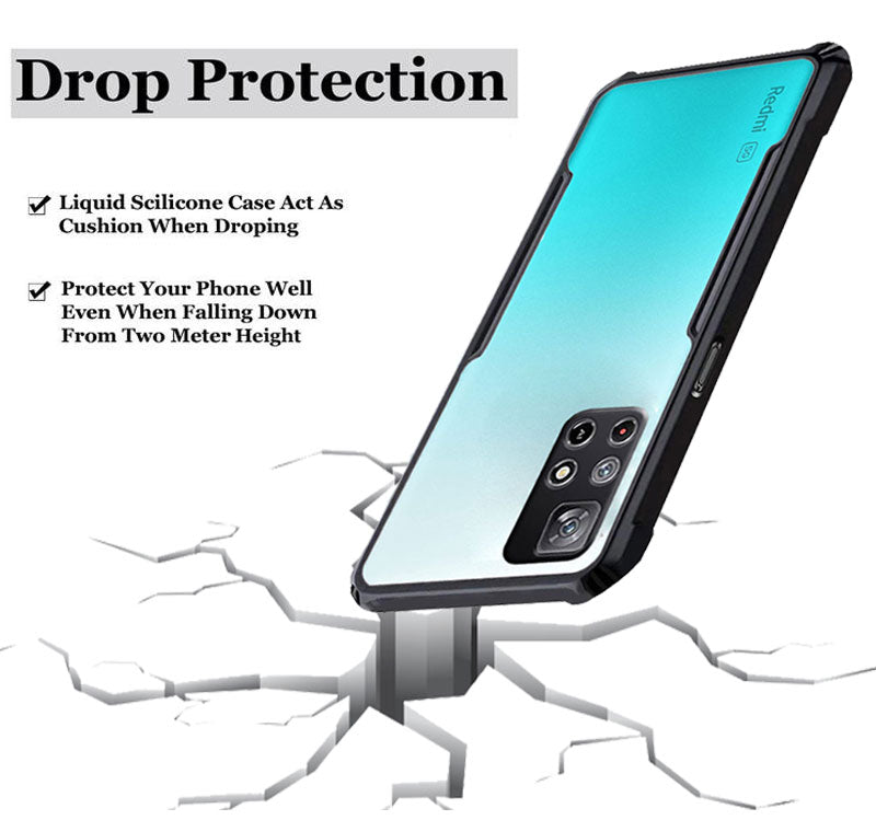 ShockProof Transparent Silicone Back cover For Redmi 11T