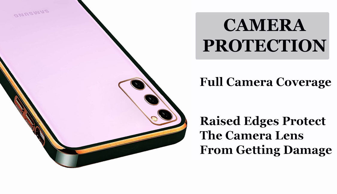 Electro Silicone Series Back cover Case For Samsung  Galaxy S20 FE - Black