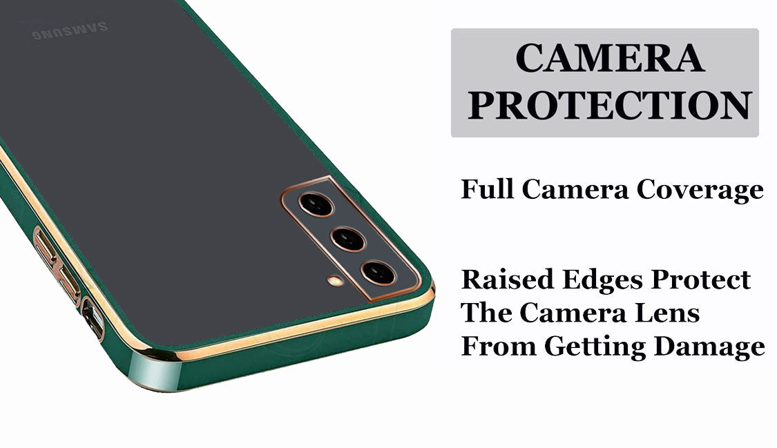 Electro Silicone Series Back cover Case For Samsung Galaxy S21 Plus - Green