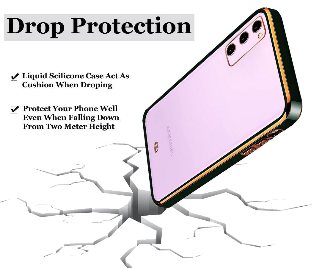 Electro Silicone Series Back cover Case For Samsung  Galaxy S20 FE - Black
