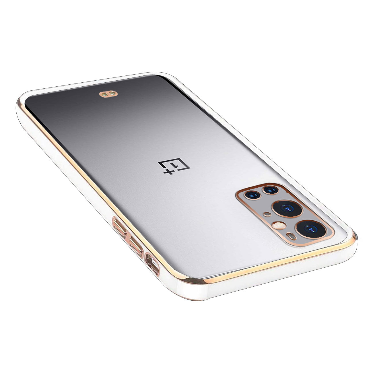 Electro Silicone Series Back cover Case For OnePlus 9 Pro - White