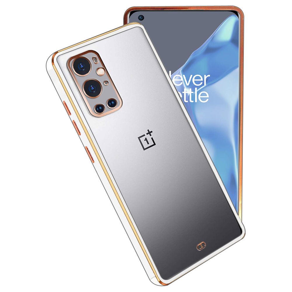 Electro Silicone Series Back cover Case For OnePlus 9 Pro - White