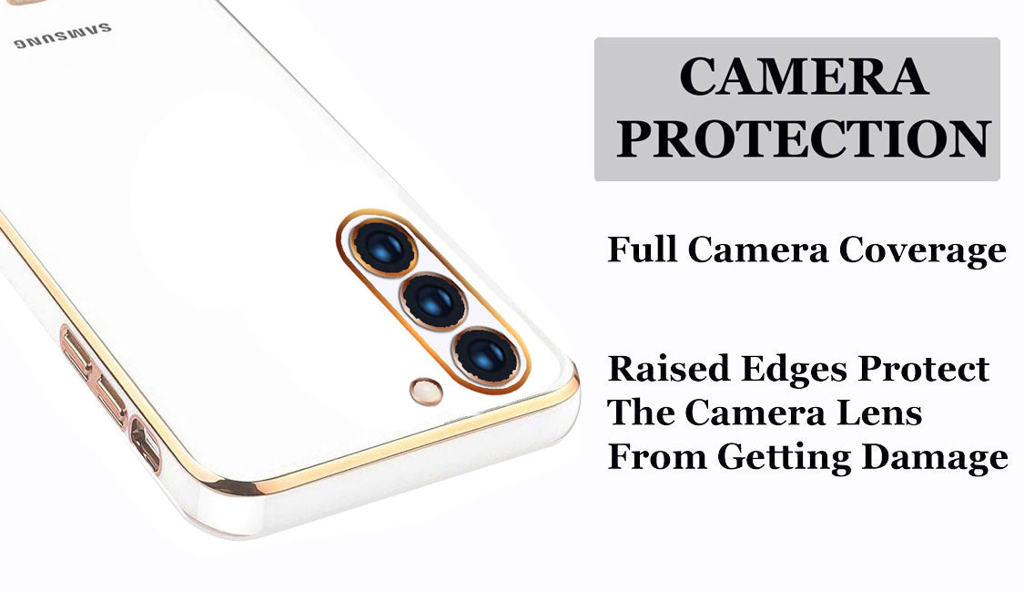 Electro Silicone Series Back cover Case For Samsung Galaxy S21 - White