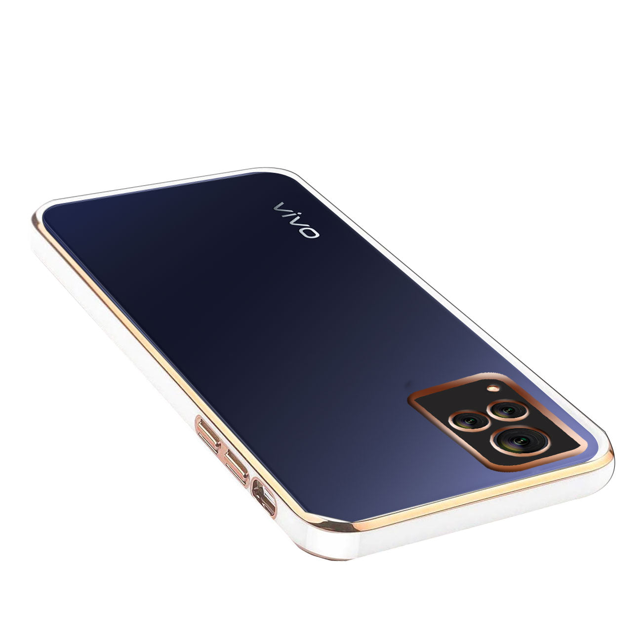 Electro Silicone Series Back cover Case For Vivo V21 5G - White