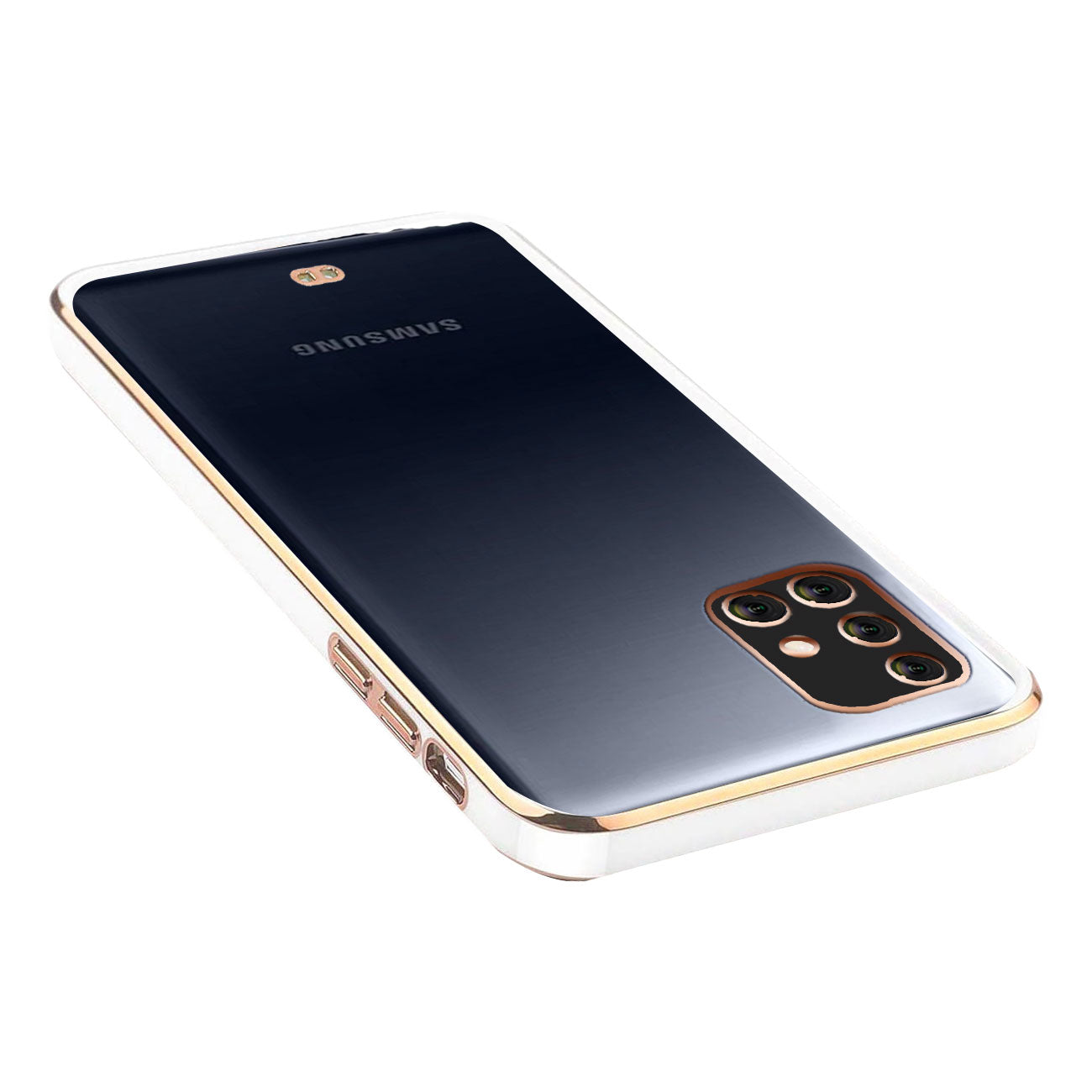 Electro Silicone Series Back cover Case For Samsung Galaxy M51- White