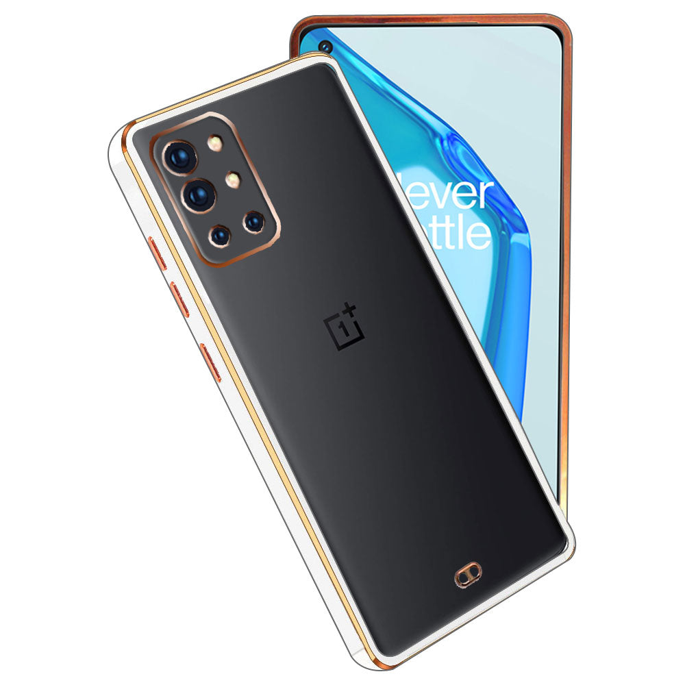Electro Silicone Series Back cover Case For OnePlus 9r - White